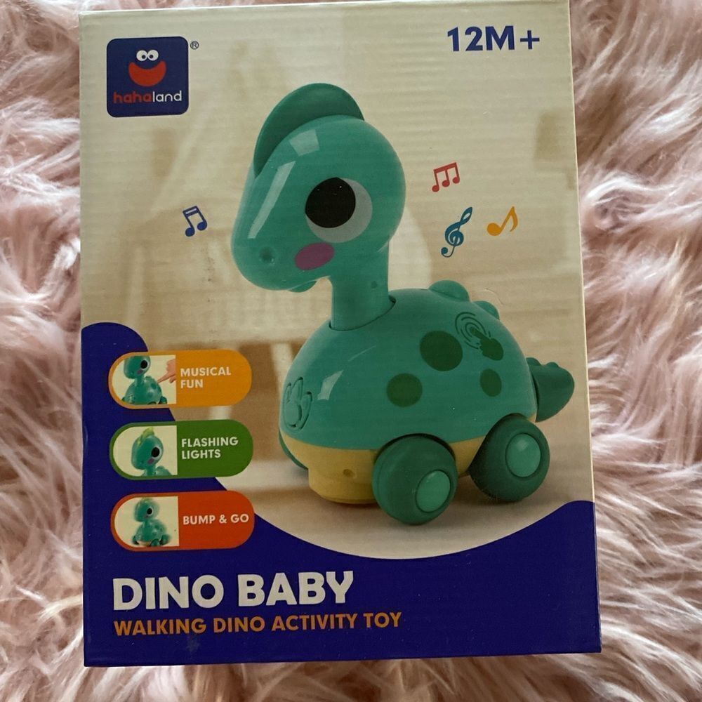 *NWT* Hahaland Dino Baby Walking Dino Activity Toy